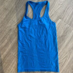 Blue Lululemon swiftly tech tank top